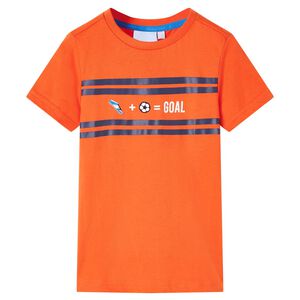 vidaXL Kindershirt 116 donkeroranje
