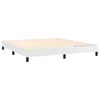 vidaXL Boxspring met matras kunstleer wit 160x200 cm