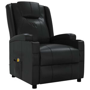 vidaXL Massagestoel kunstleer zwart