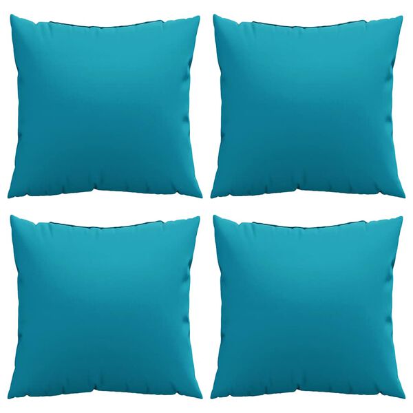vidaXL Bankkussens 4 stuks Blauw 60x60 cm Stof