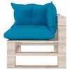 vidaXL 6-delige Loungeset met kussens pallet grenenhout