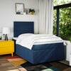 vidaXL Boxspring met matras stof blauw 120x190 cm