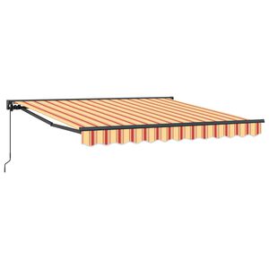 vidaXL Zijde Frame Multikleur 300 x 250 cm Polyester met PU-coating
