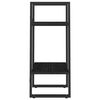 vidaXL Boekenkast met 2 schappen 40x30x70 cm massief grenenhout zwart