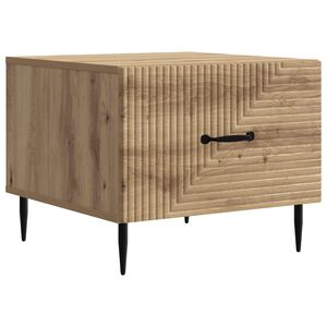 vidaXL Salontafel Artisanaal eiken 49 x 50 x 40 cm Bewerkt hout