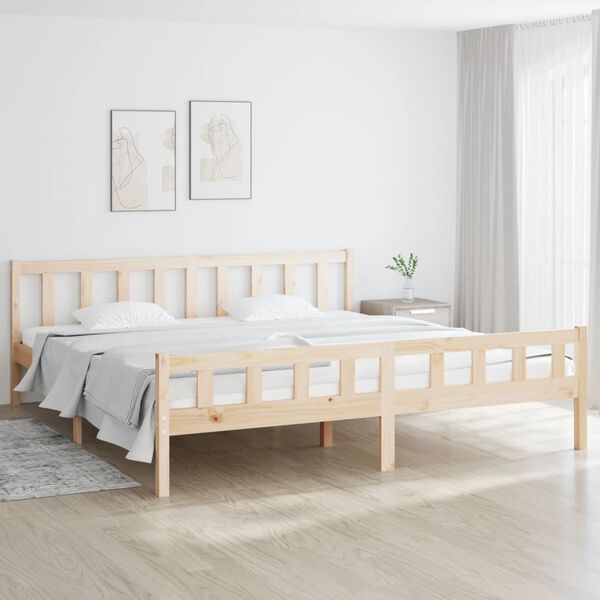 vidaXL Bedframe zonder matras massief hout 160x200 cm