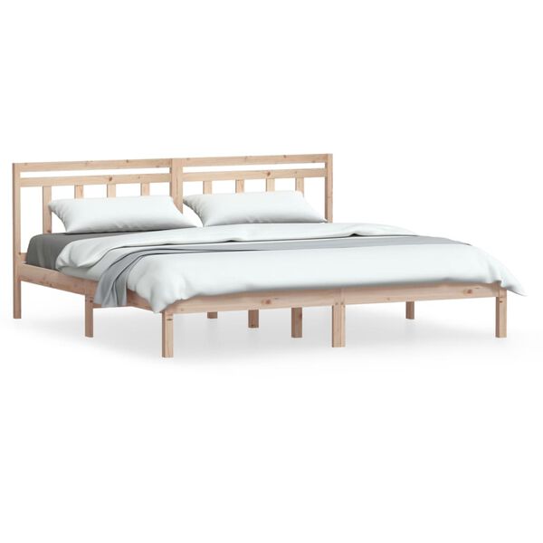 vidaXL Bedframe massief grenenhout 200x200 cm
