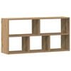 vidaXL Wandschap 100x25x50 cm bewerkt hout artisanaal eikenkleurig