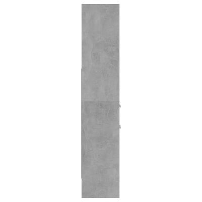 vidaXL Boekenkast 40x35x180 cm spaanplaat betongrijs