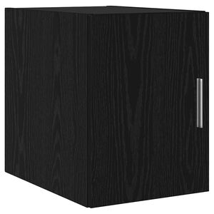 vidaXL Wandkast Zwart Eiken 30 x 42,5 x 39,5 cm Bewerkt hout