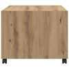 vidaXL Salontafel met lade Artisan Eiken 55 x 55 x 45cm Bewerkt hout