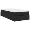 vidaXL Ottoman bed met matras 90x200cm stof zwart
