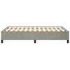 vidaXL Bedframe zonder matras 120x190 cm fluweel lichtgrijs