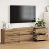vidaXL TV Eenheden 2 pcs Artisan Eiken 180 x 34 x 50 cm Bewerkt hout