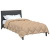 vidaXL Winter Dekbed Taupe 200 x 140 cm Microfiber