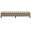 vidaXL Bedframe zonder matras 90x200 cm stof taupe