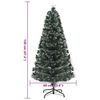 vidaXL Kunstkerstboom met decoratieve touwlichten Groen 120 cm PVC