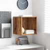 vidaXL Wandkast met plank Oudhout 37 x 37 x 37 cm Bewerkt hout