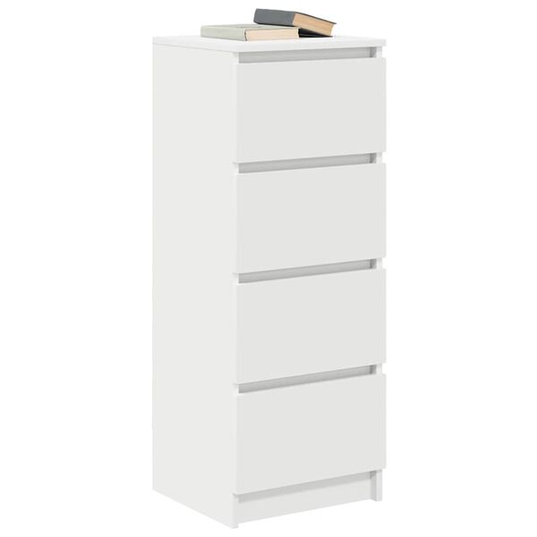 vidaXL Dressoir 37,5x35x99 cm spaanplaat wit
