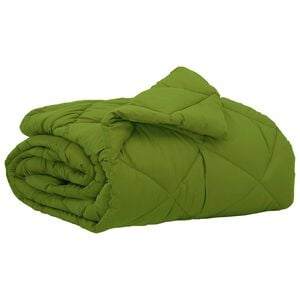 vidaXL Zomer Dekbed Groen 200 x 135 cm Microfiber