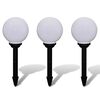 vidaXL Tuinpadlampen 3 st met grondpin LED 20 cm