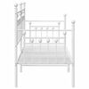 vidaXL Bedframe voor een daybed Wit 75 x 190 cm Staal