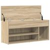 vidaXL Schoenenbank 102x30,5x45 cm bewerkt hout sonoma eikenkleurig