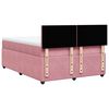 vidaXL Boxspring met matras fluweel roze 140x190 cm