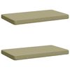 vidaXL 2-delige Bankkussens VUGHT 2 st 100% Polyester Lichtgroen