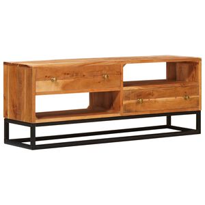 vidaXL TV-kast met lade Naturel 110 x 30 x 44 cm Massief Acaciahout
