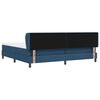 vidaXL Boxspringbed met matras met hoofdeinde Blauw 200 x 200 cm Stof