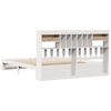 vidaXL Bed met boekenkast zonder matras grenenhout wit 180x200 cm