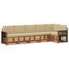 vidaXL Buiten bankenset 5 st Naturel Massief Acaciahout en Polyester