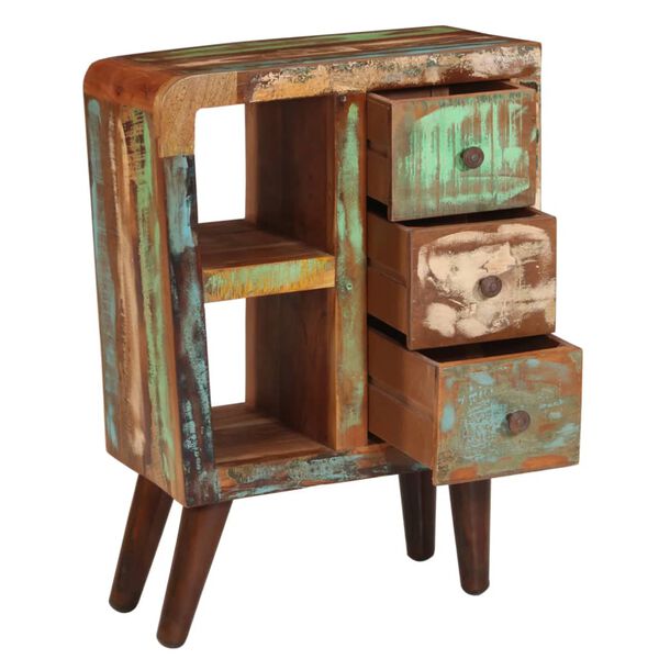 vidaXL Dressoir 55x30x80 cm massief gerecycled hout