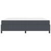 vidaXL Bedframe met matras Donkergrijs 200 x 200 cm Stof