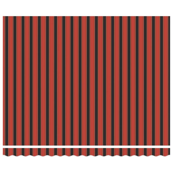 vidaXL Zijde Frame Oranje en Zwart 400 &times; 300 cm