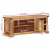 vidaXL Tv-meubel 110x35x45 cm massief ruw mangohout