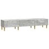 vidaXL TV-kast 147 x 34,5 x 30 cm Betongrijs Bewerkt hout
