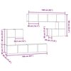 vidaXL TV Eenheden Wandgemonteerd 4 pcs Oud Hout Bewerkt hout