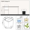 LECHUZA Plantenbak CUBE Cottage 30 ALL-IN-ONE granietkleurig