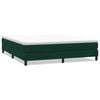 vidaXL Boxspringbed zonder matras 180x220 cm fluweel donkergroen