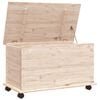 vidaXL Opbergkist met wielen ALTA 73x39,5x43 cm massief grenenhout
