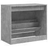 vidaXL Schoenenkast 80x42x69 cm bewerkt hout betongrijs