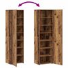 vidaXL Hoge kast 2 pcs Oudhout 50 x 42,5 x 185 cm