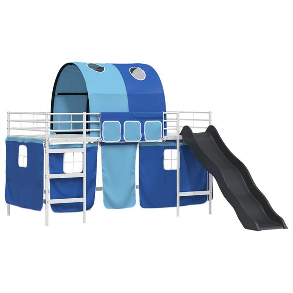 vidaXL Wit en Blauw 99,5 x 200 cm