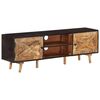 vidaXL Tv-meubel 140x30x46 cm ruw mangohout en massief acaciahout