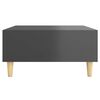 vidaXL Salontafel 60x60x30 cm bewerkt hout hoogglans grijs