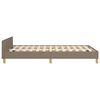 vidaXL Bedframe zonder matras 120x200 cm stof taupe