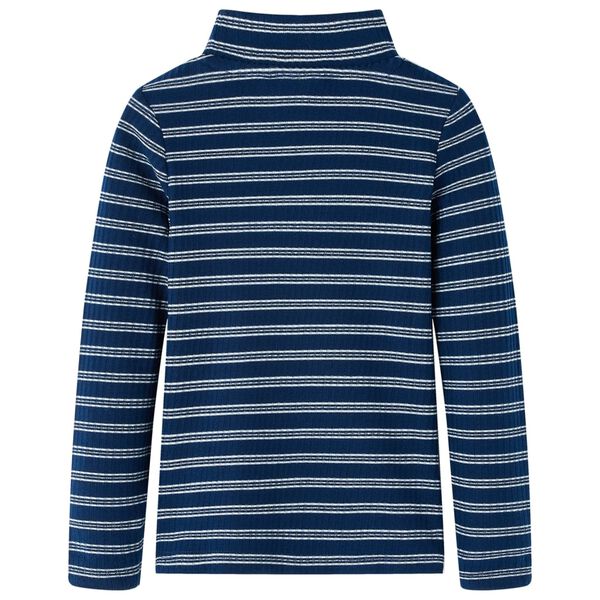 Kindershirt met lange mouwen 116 marineblauw