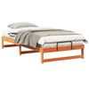 vidaXL Bedframe Bruin 100 x 200 cm Massief grenenhout